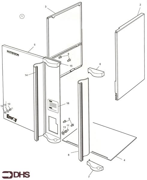 Exploded Diagram for OUTER CASING ASSY