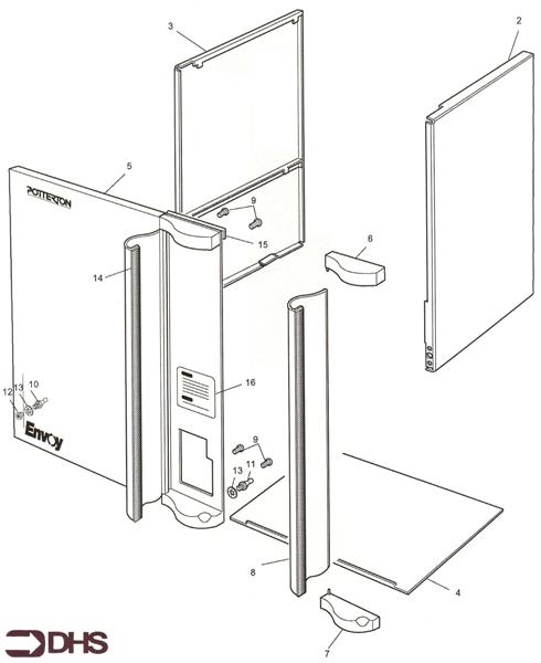 Exploded Diagram for OUTER CASING ASSY