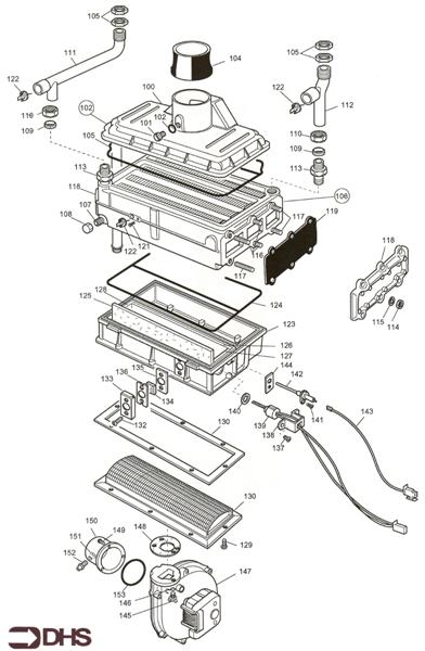 Exploded Diagram for BOILER ASSY