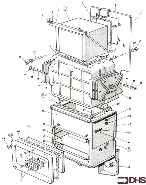 Exploded Diagram for FLUEHOOD/ COMBUSTION CHAMMBER