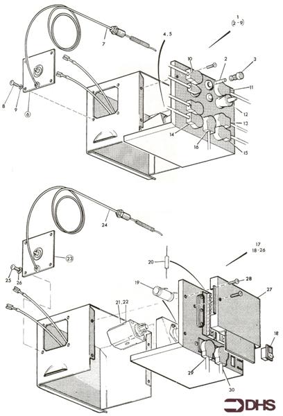 Exploded Diagram for CONTROL BOXES