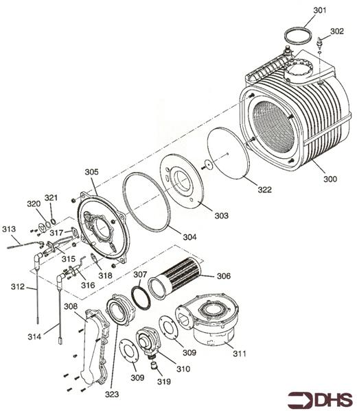 Exploded Diagram for HEAT EXCH