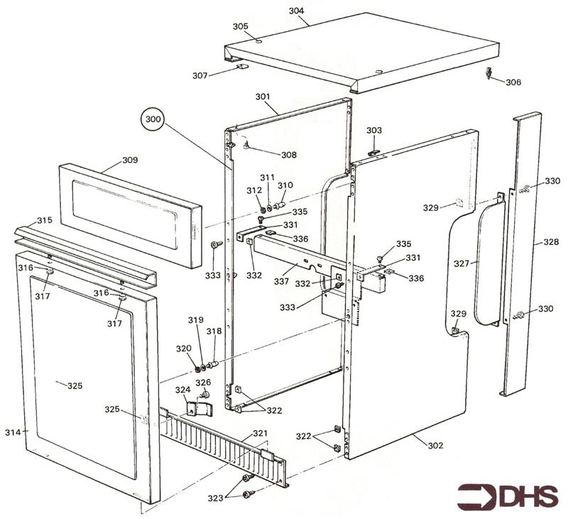 Exploded Diagram for CASING ASSY KF2