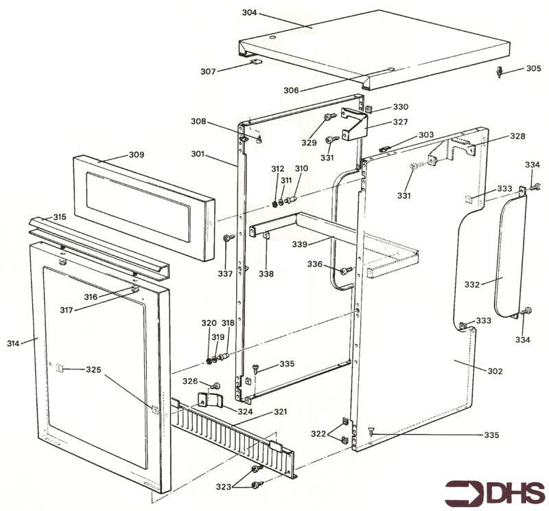 Exploded Diagram for CASING ASSY KF2