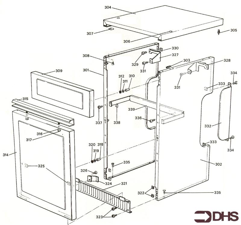 Exploded Diagram for CASING ASSY KF2