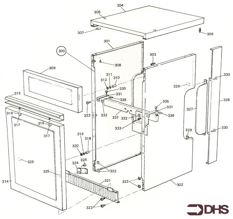 Exploded Diagram for CASING ASSY KF2