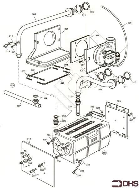 HEAT EXCH AND FLUEHOOD ASSY logo