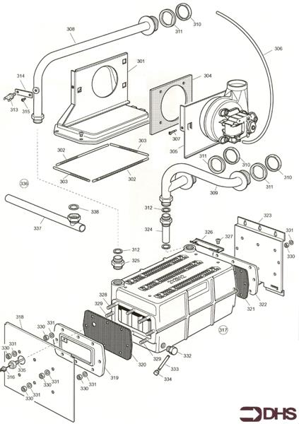 HEAT EXCH AND FLUEHOOD ASSY logo