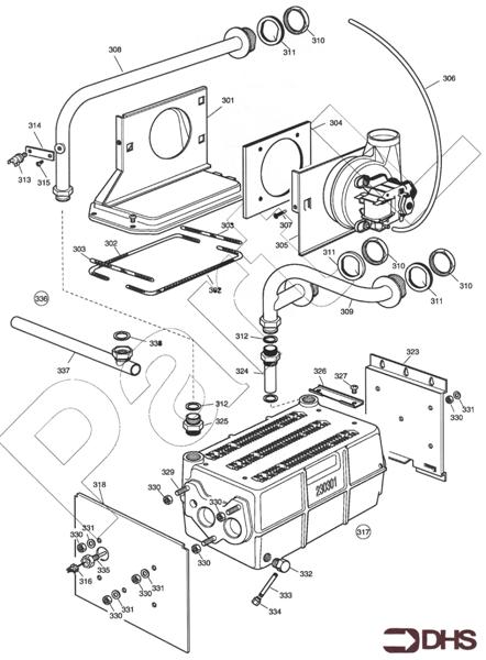 HEAT EXCH AND FLUEHOOD ASSY logo