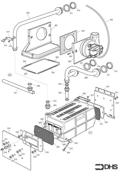 HEAT EXCH AND FLUEHOOD ASSY logo