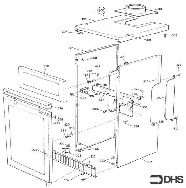 Exploded Diagram for CASING ASSY - KF2