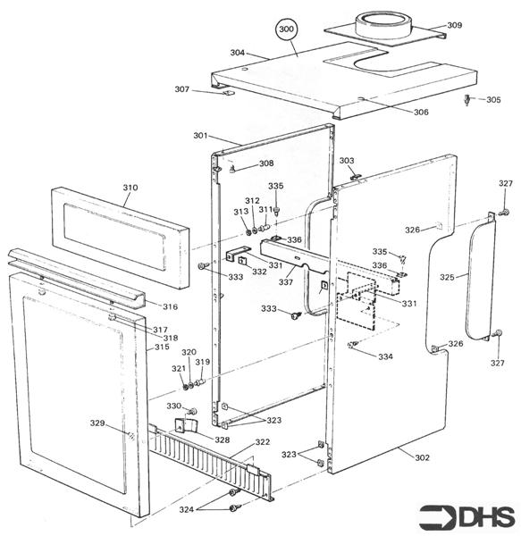 Exploded Diagram for CASING ASSY KF2