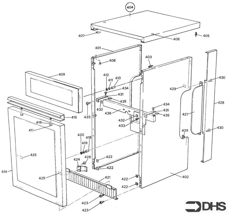 Exploded Diagram for CASING ASSY KF2