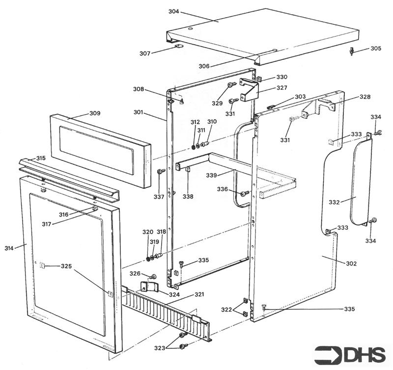 Exploded Diagram for CASING ASSY KF2