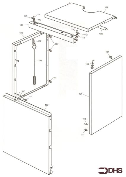Exploded Diagram for CASING ASSY