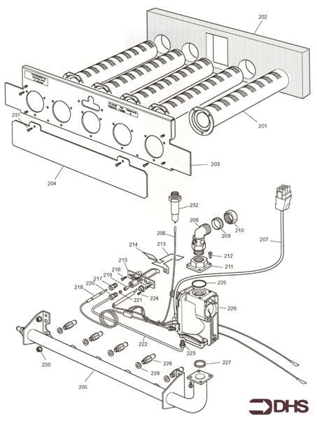 Exploded Diagram for BURNER ASSY