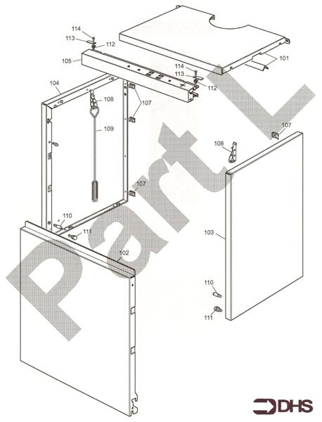 Exploded Diagram for CASING ASSY
