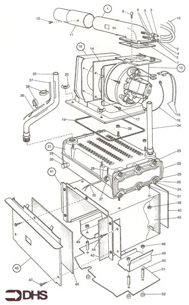 Exploded Diagram for BOILER ASSY