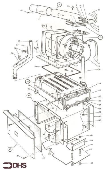 Exploded Diagram for BOILER ASSY