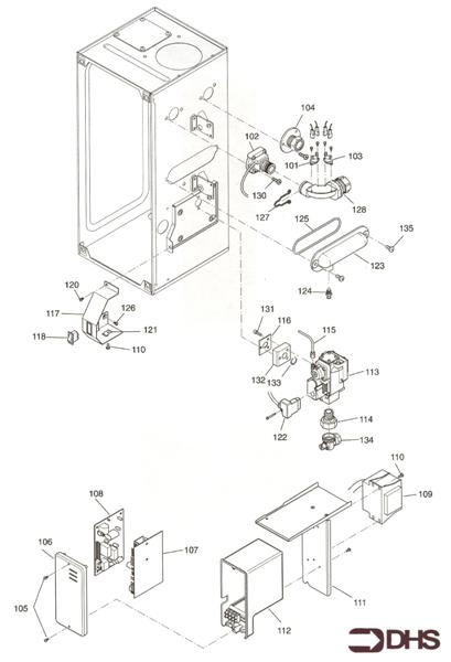 Exploded Diagram for BOILER COMPONENTS II