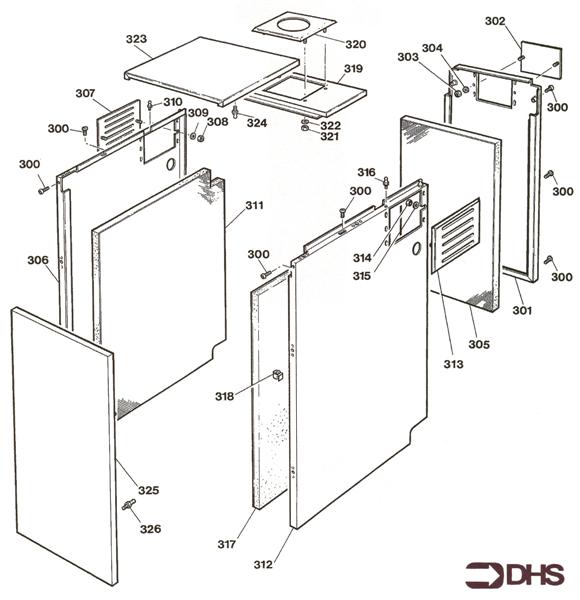 Exploded Diagram for CASING PANELS