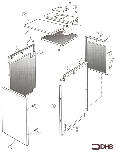 Exploded Diagram for OUTER CASING