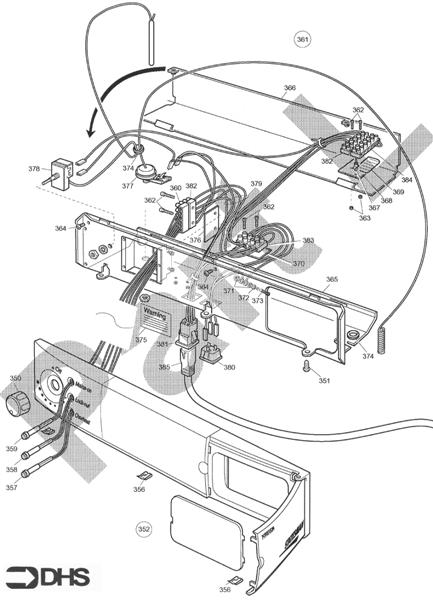 Exploded Diagram for CONTROL ASSY 70/90L & 90/110L