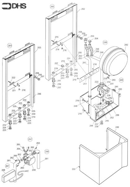 WALL FRAME, EXPANSION VESSEL & logo