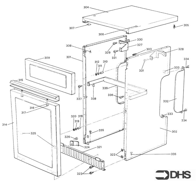 Exploded Diagram for CASING ASSY KF2