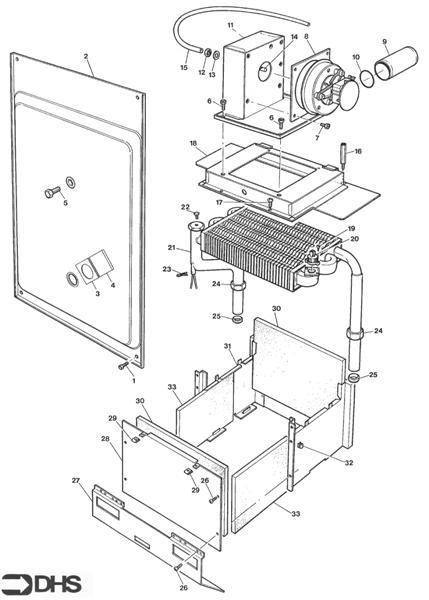 Exploded Diagram for BOILER ASSY