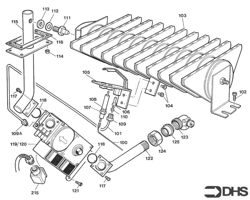 Exploded Diagram for GAS ASSY