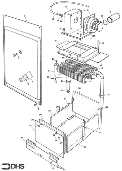 Exploded Diagram for BOILER ASSY