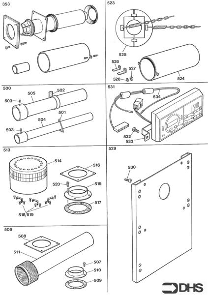 Exploded Diagram for OPTIONAL EXTRAS