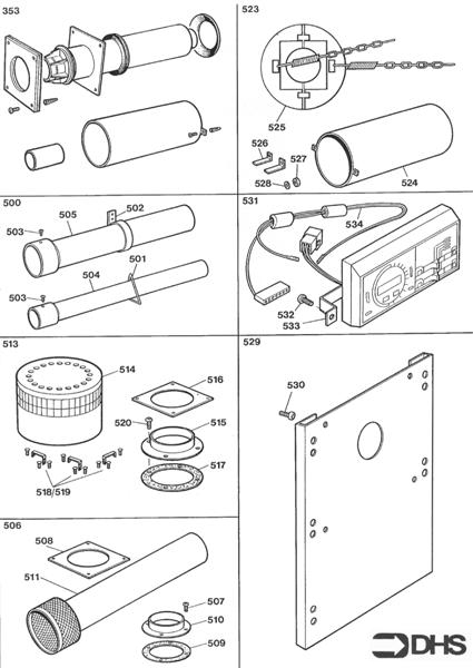 Exploded Diagram for OPTIONAL EXTRAS