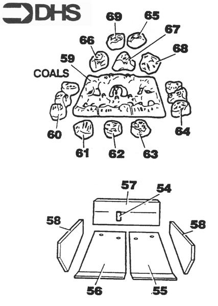 Exploded Diagram for CERAMIC COALS