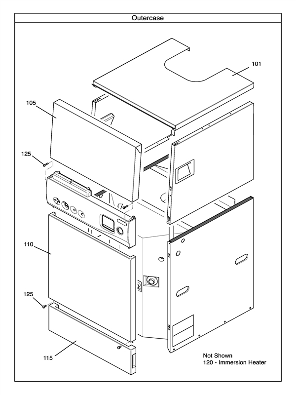 Exploded Diagram for OUTER CASE