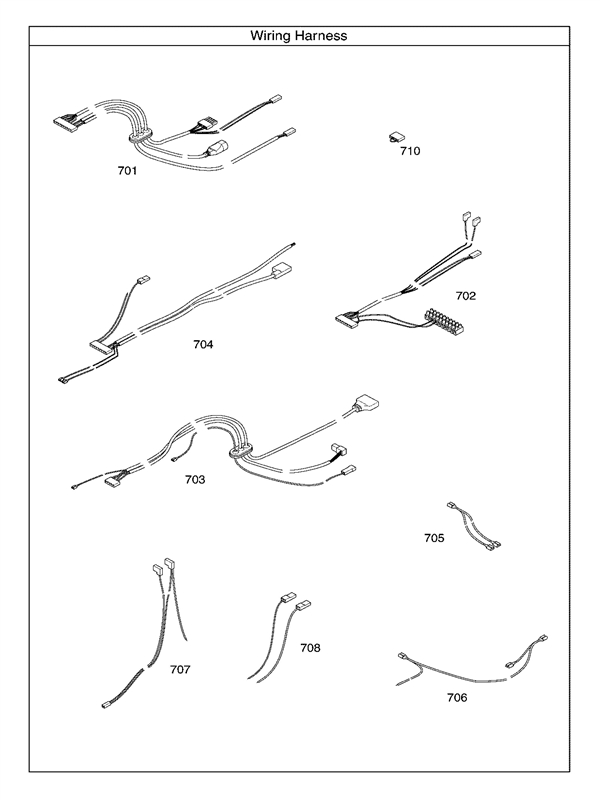 Exploded Diagram for WIRING HARNESS