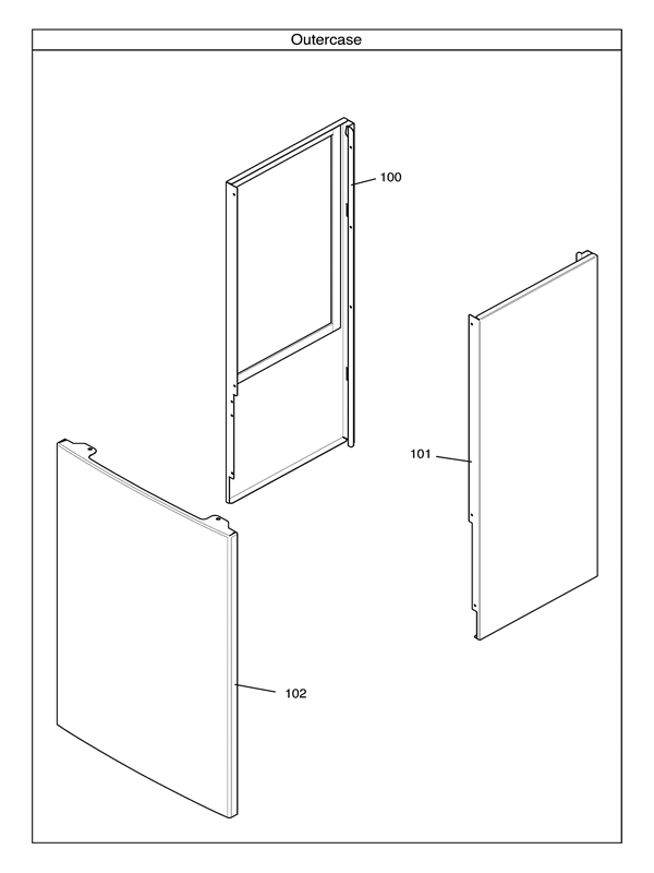 Exploded Diagram for OUTER CASE