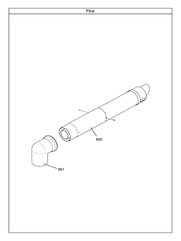 Exploded Diagram for STANDARD FLUE KIT
