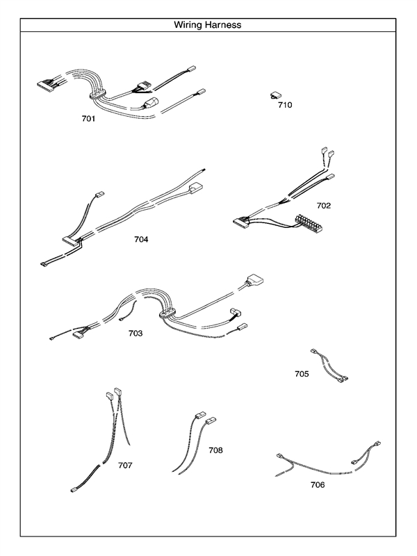 Exploded Diagram for WIRING HARNESS