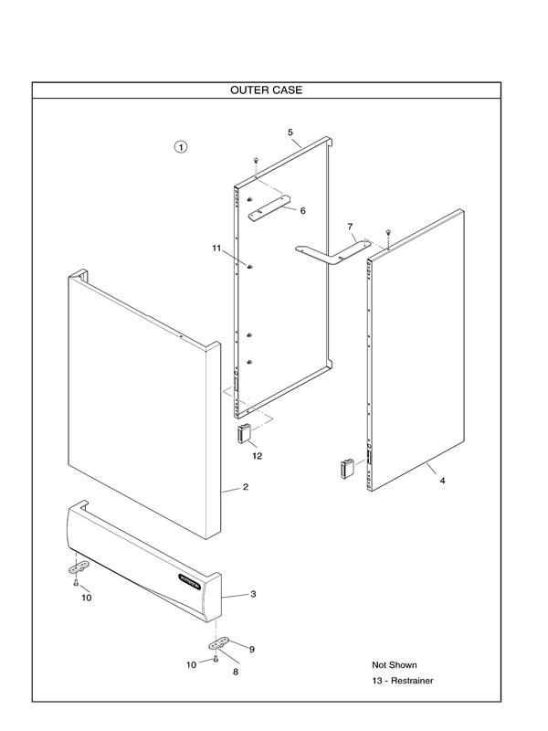 Exploded Diagram for OUTER CASE