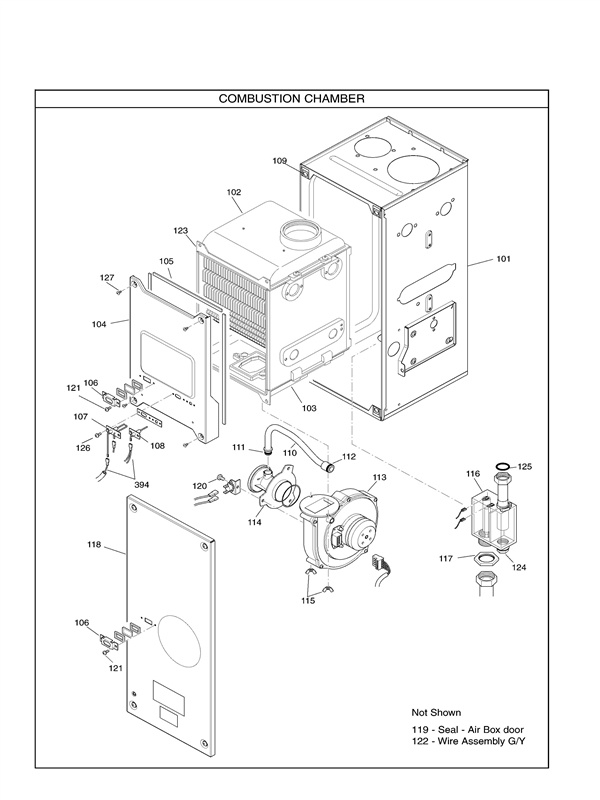 Exploded Diagram for COMBUSTION CHAMBER