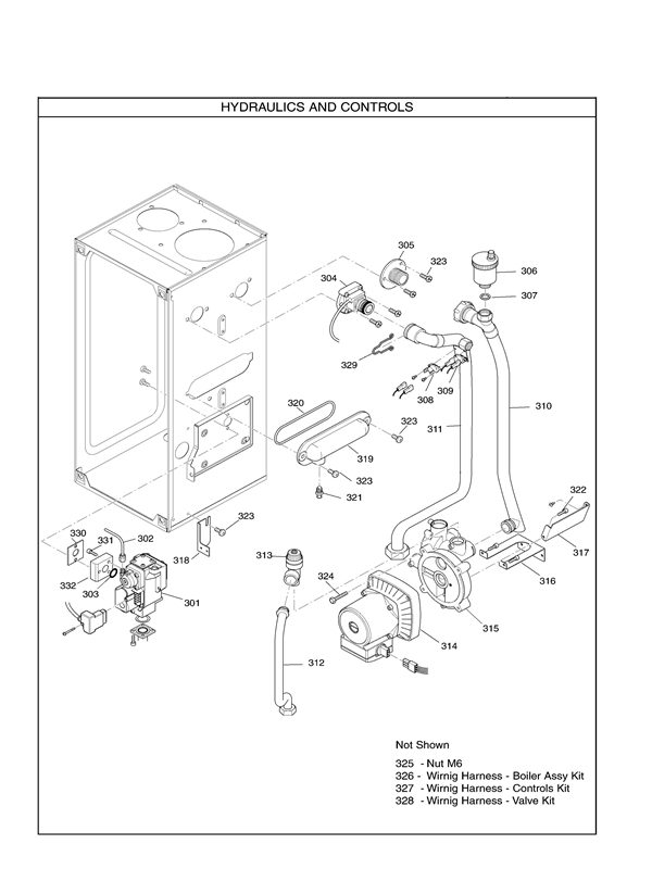 Exploded Diagram for HYDRAULICS AND CONTROLS