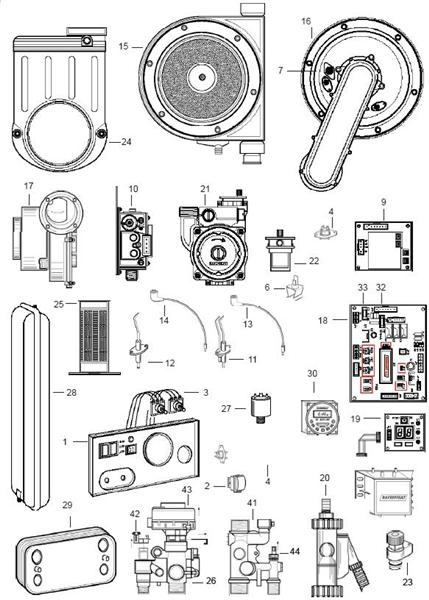Exploded Diagram for ALL PARTS