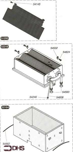 Exploded Diagram for HEAT EXCHANGER (AFTER 2000)