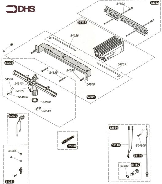 Exploded Diagram for BURNER