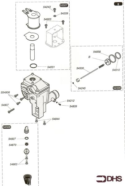 Exploded Diagram for GAS VALVE