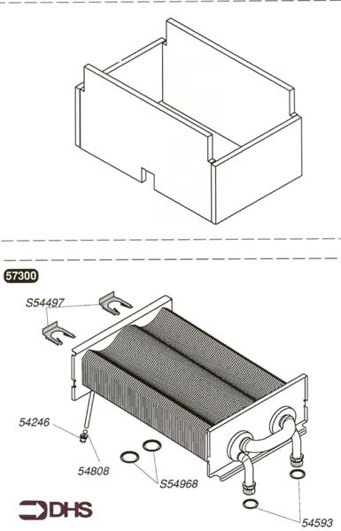 Exploded Diagram for HEAT EXCHANGER