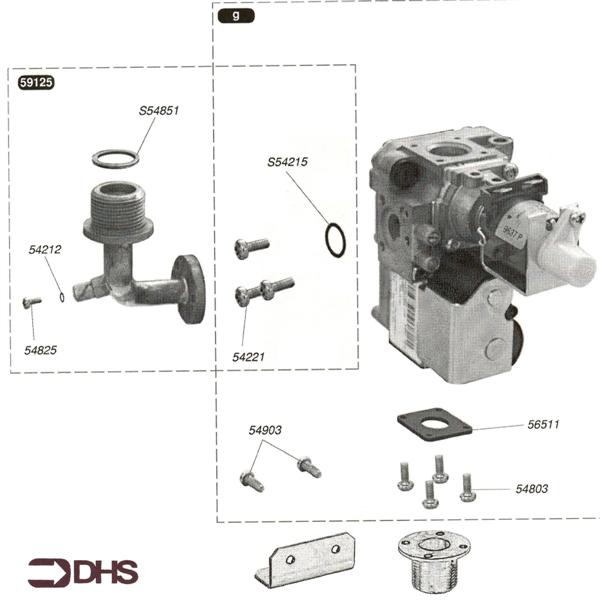 Exploded Diagram for GAS VALVE