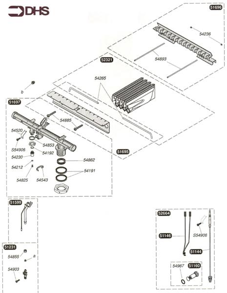 Exploded Diagram for BURNER